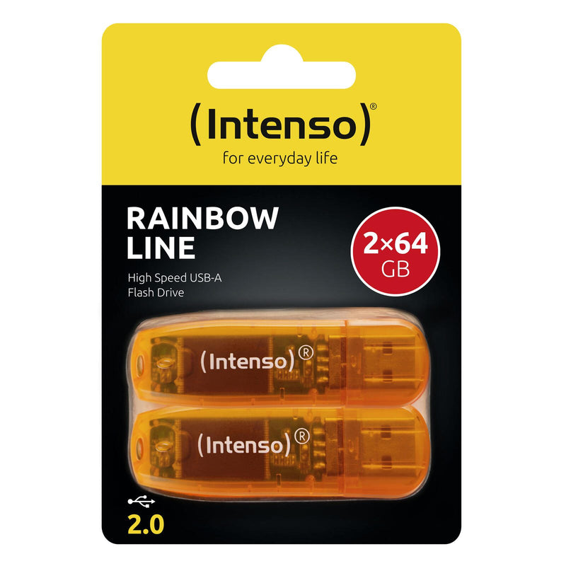 Intenso Rainbow Line 2x 64GB - orange