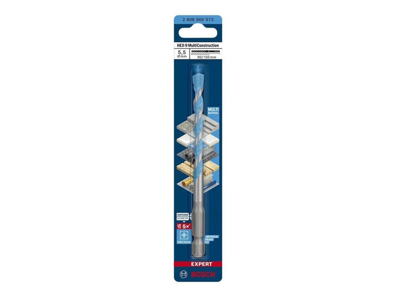 Bosch BOR HEX MULTICONSTRUCTION 5.5X150MM