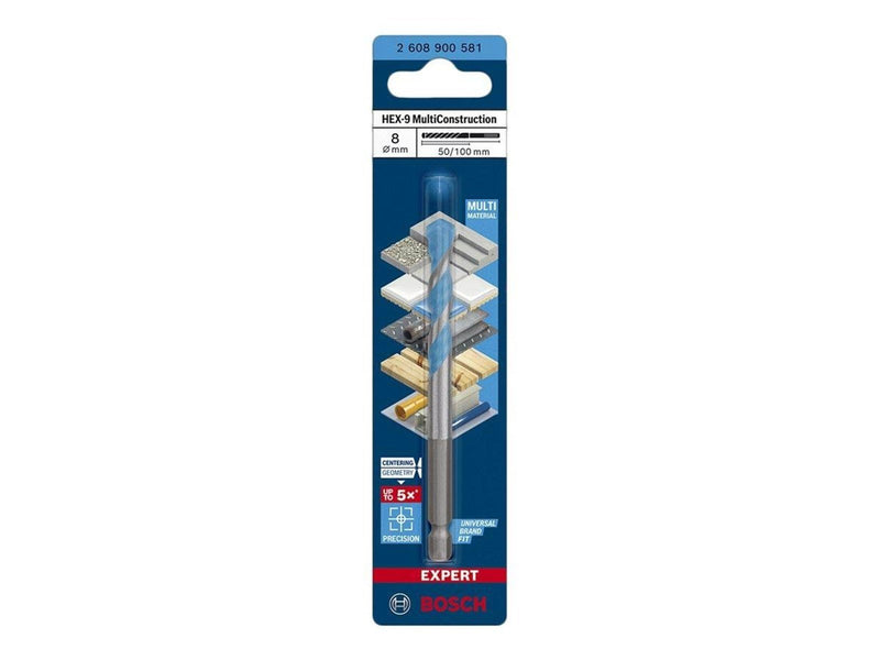 Bosch BOR HEX MULTICONSTRUCTION 8X100MM