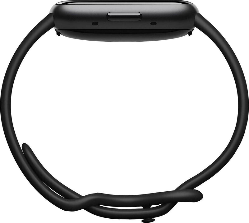 B-WARE Fitbit Versa 4 Fitness-Smartwatch, Graphit/Schwarz