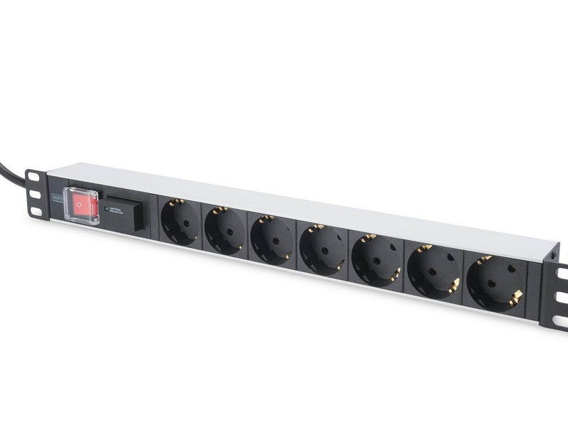 DIGITUS 7-Port - 1U - Aluminum PDU