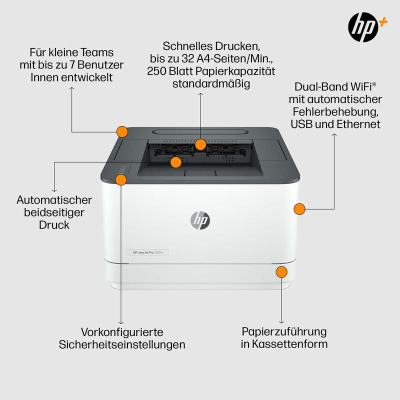 HP LaserJet Pro 3002dwe Laserdrucker s/w