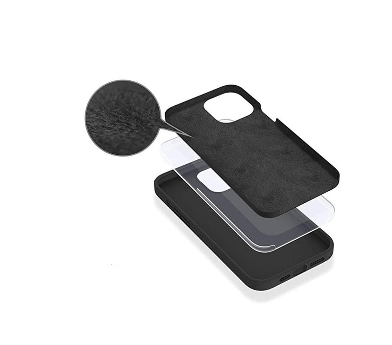eSTUFF Madrid Silk-touch Silikon Case für das iPhone 14 Plus - Black