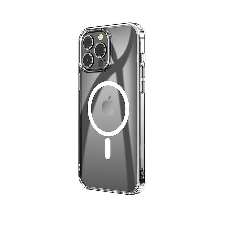 eSTUFF Berlin Magnetic Hybrid Case für das iPhone 14 Pro - Clear