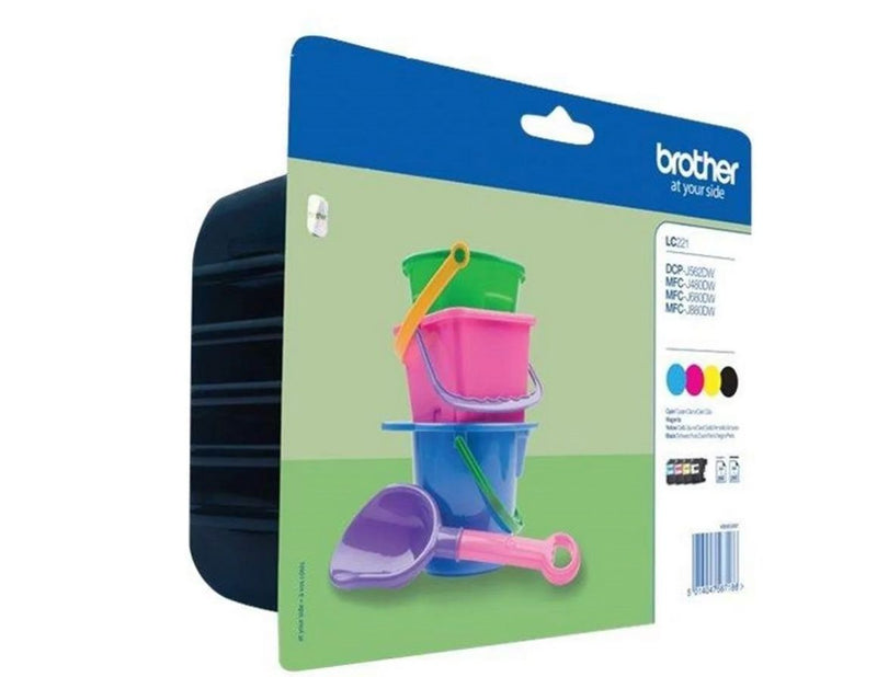 Brother LC221VALBP / LC 221 Value Pack 4-Pack Ink