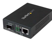 StarTech.com Gigabit Ethernet Fiber Media Converter with Open SFP Slot