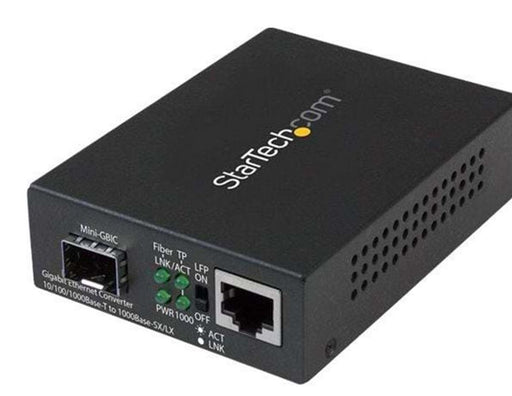 StarTech.com Gigabit Ethernet Fiber Media Converter with Open SFP Slot