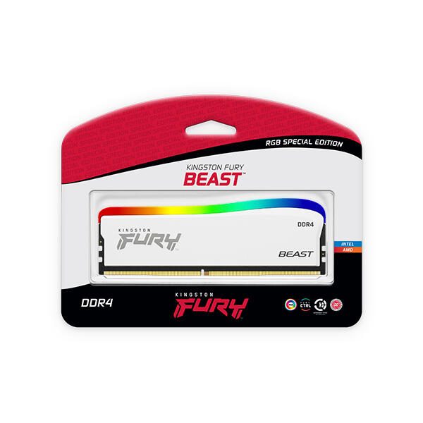 Kingston FURY™ Beast DDR4 RGB Special Edition - 1x 16GB weiß