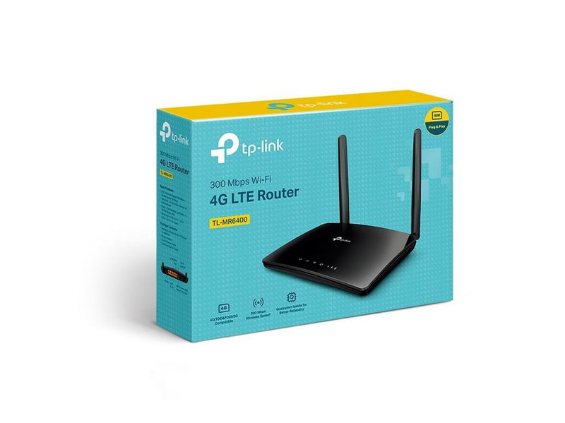 TP-Link TL-MR6400 300 Mbps Wireless N 4G LTE Router - 4G N Standard - 802.11n