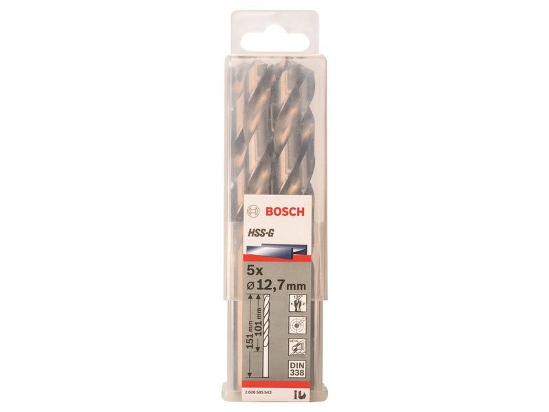 Bosch METALBOR HSS-G 12.7X151MM 5 STK