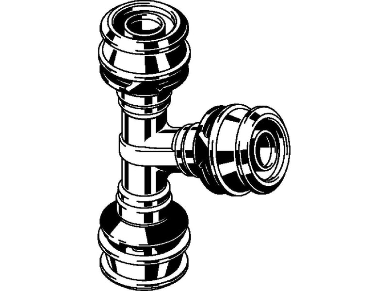Viega Raxofix T-piece 20 x 16 x 16 mm gunmetal