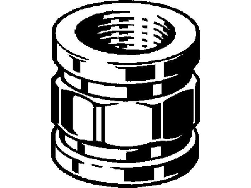 Viega Socket 3/4" chrome-plated gunmetal