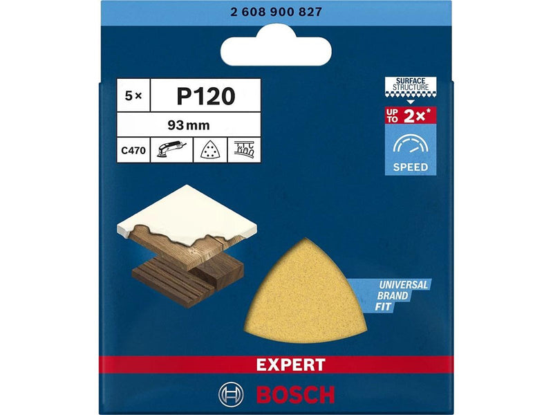 Bosch SLIBEBLAD DELTA 93MM K120 6H 5 STK