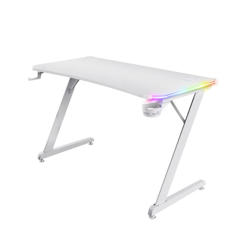 Trust Gaming GXT 709W Luminus RGB Gaming-Tisch - Weiß