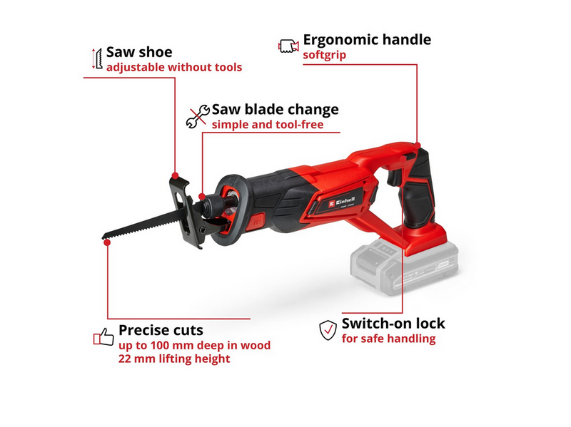 Einhell Cordless All Purpose Saw TE-AP 18/22 Li-Solo