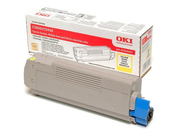 OKI Original Toner gelb 5.000 Seiten (43324421)