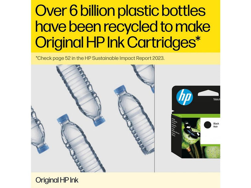 HP 62 / N9J71AE 2-Pack (Cyan Magenta Yellow) Pigmwnted Black Ink
