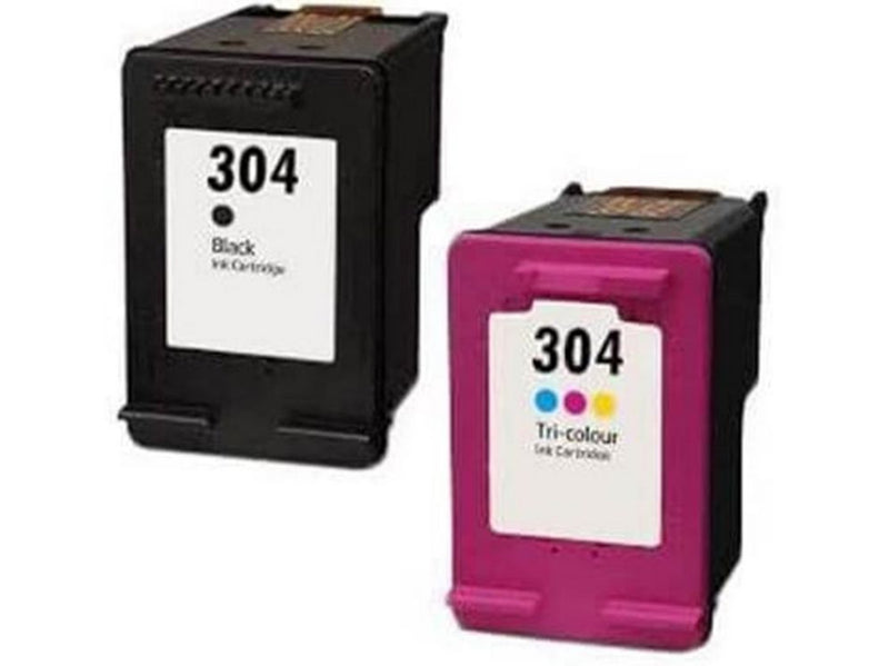 HP 62 / N9J71AE 2-Pack (Cyan Magenta Yellow) Pigmwnted Black Ink