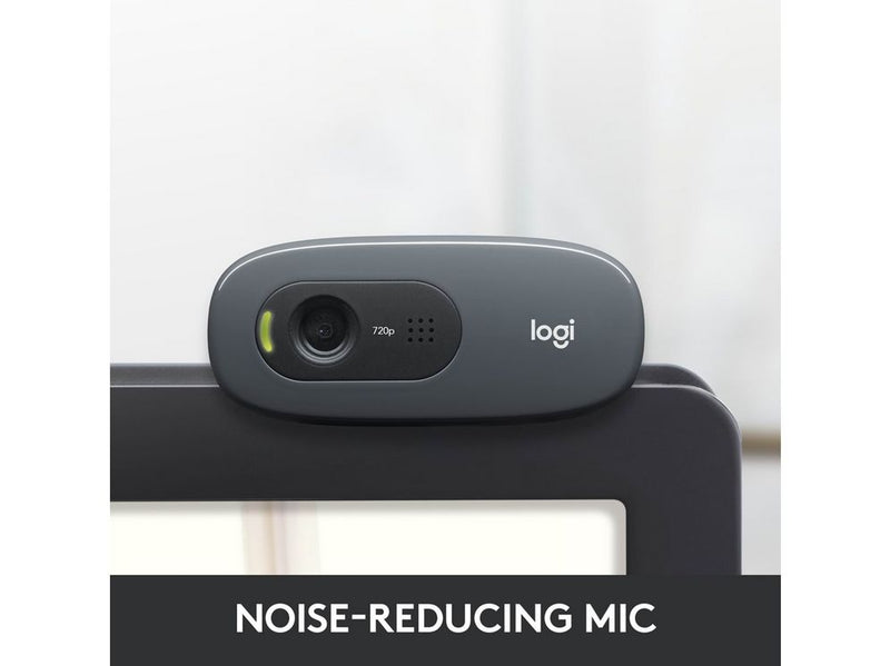 Logitech C270 HD USB Webcam Refresh - Black