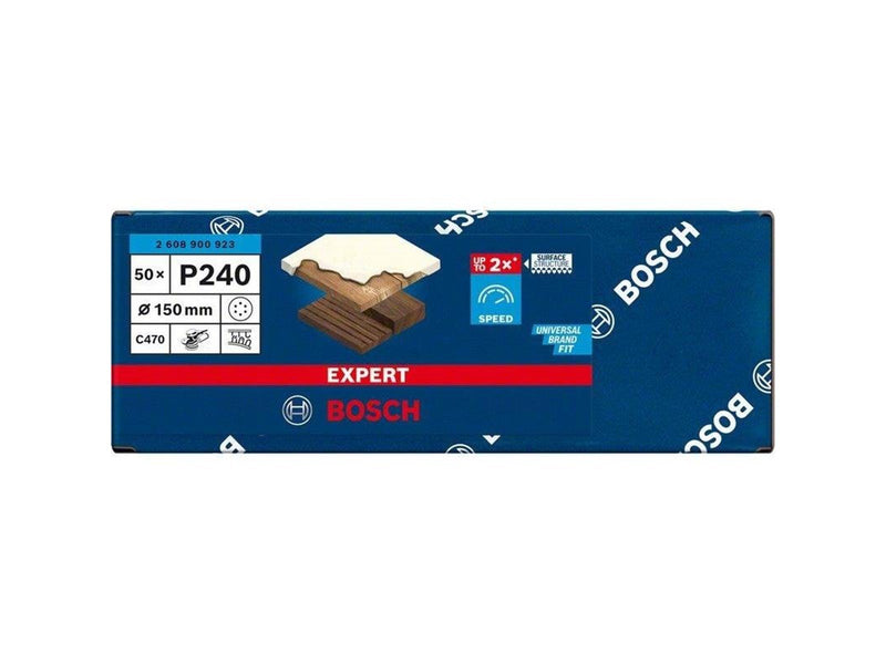 Bosch SLIBEBLAD EXC 150MM K240 6H 50 STK