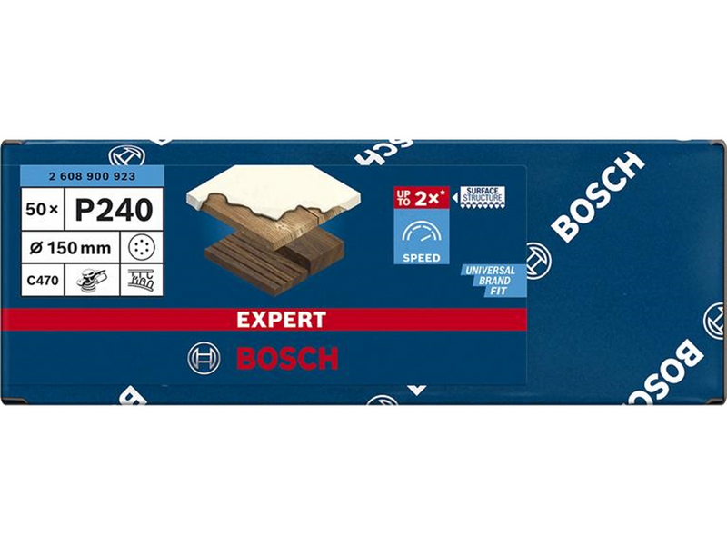 Bosch SLIBEBLAD EXC 150MM K240 6H 50 STK