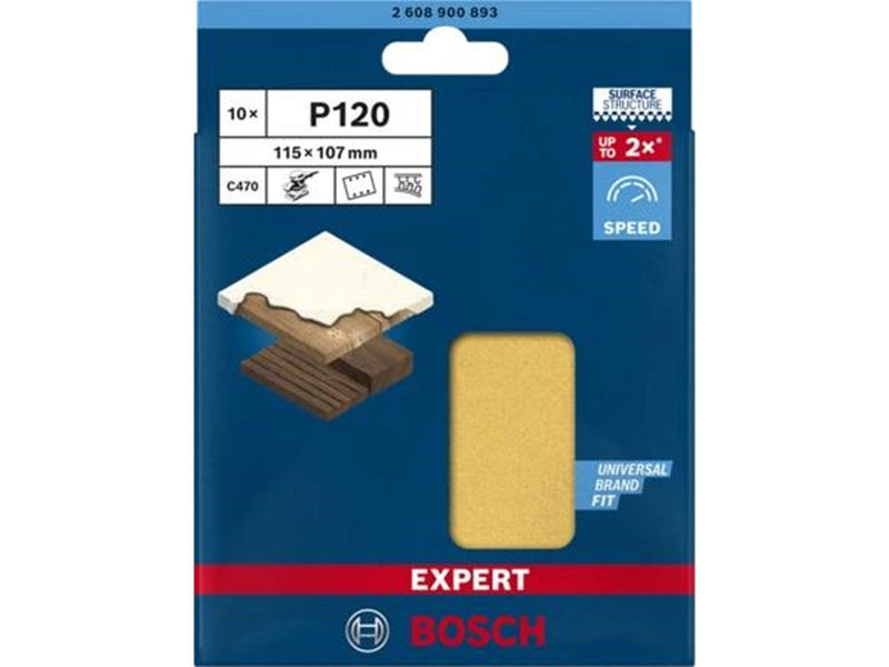 Bosch SLIBEBLAD PLAN 115X107MM K120 10 STK