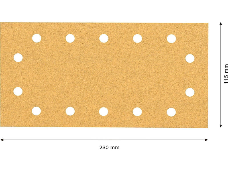 Bosch SLIBEBLAD PLAN 115X230MM K100 14H 50 STK