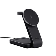 Trust Viro Kabellose, magnetische 3-in-1- Ladestation - Schwarz