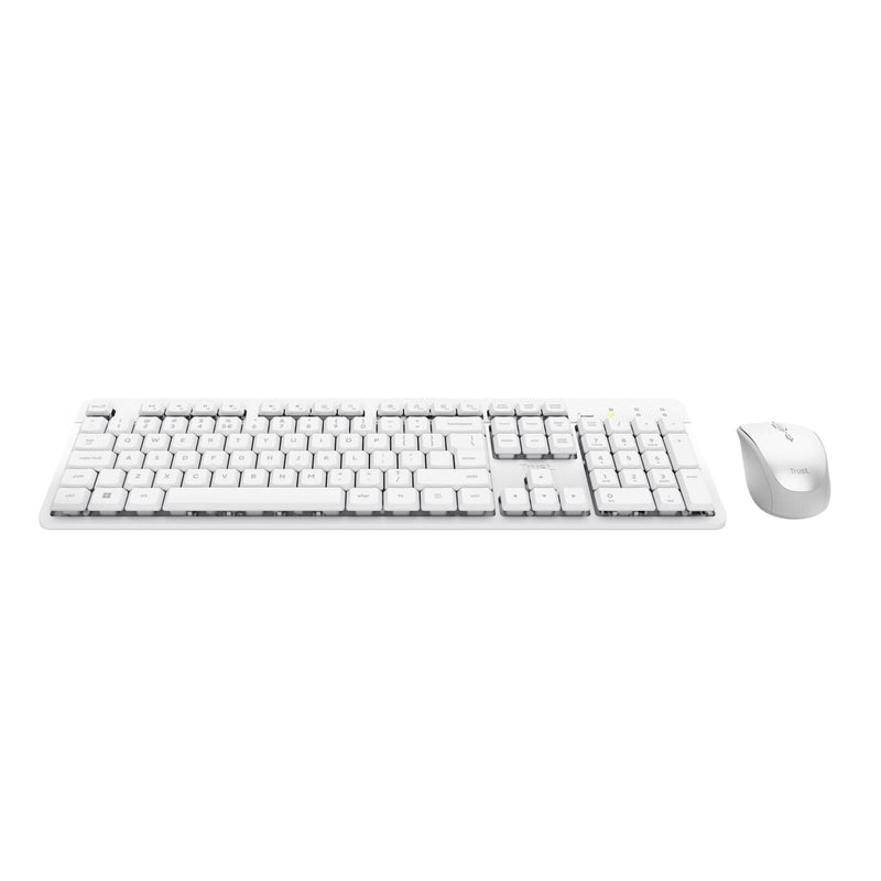 Trust Ody II Stilles kabelloses Tastatur-Maus-Set - Weiß US