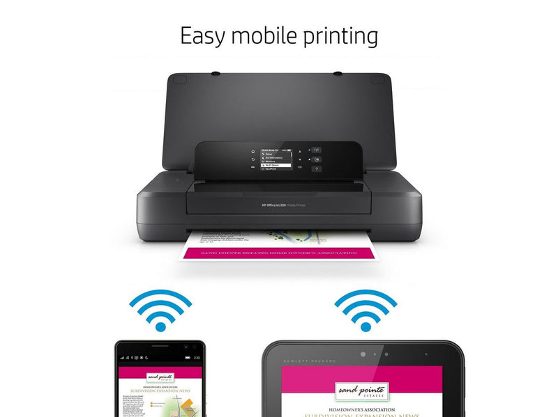 HP Officejet 200 Mobile - Color Inkjet - A4 - Wi-Fi - Farbe - Tinte