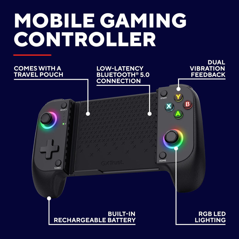 Trust Gaming GXT 735 Mylox Kabelloser mobiler Gaming-Controller - Schwarz