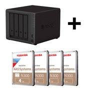 Synology DiskStation DS923+ 4 Einschübe NAS-Server Leergehäue & 16TB Toshiba N300 SATA 3.5' HDD