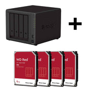 Synology DiskStation DS923+ 4 Einschübe NAS-Server Leergehäuse + 16TB WD Red SATA 3.5' HDD