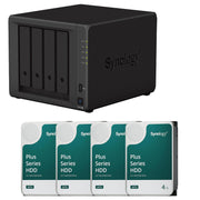 Synology DiskStation DS923+ 4 Einschübe NAS-Server Leergehäuse + 4x Synology Plus 3.5' SATA 6Gb/s Festplatte 4 TB (4x 4T