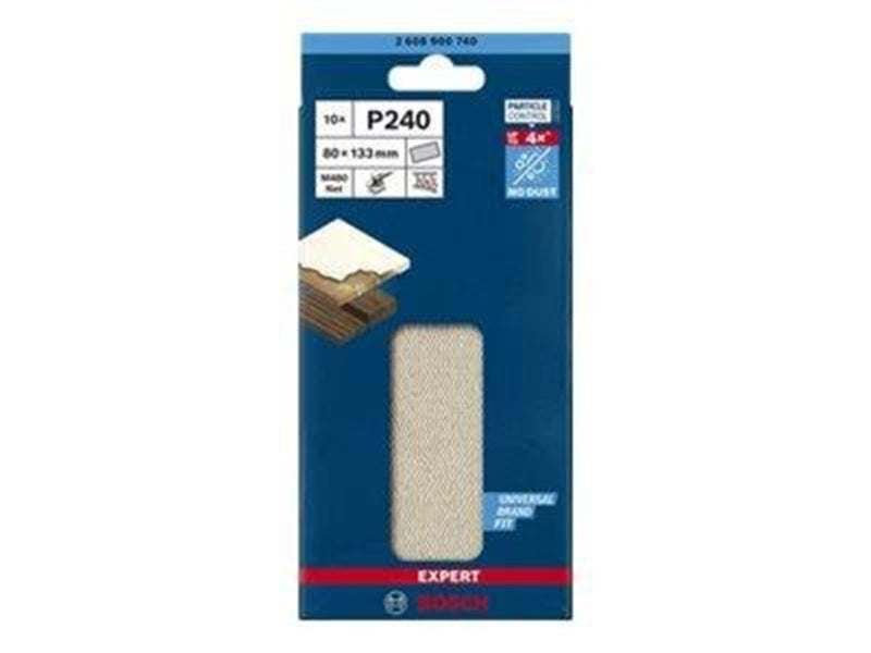 Bosch SLIBEBLAD PLAN 80X133MM NET K240 10 STK