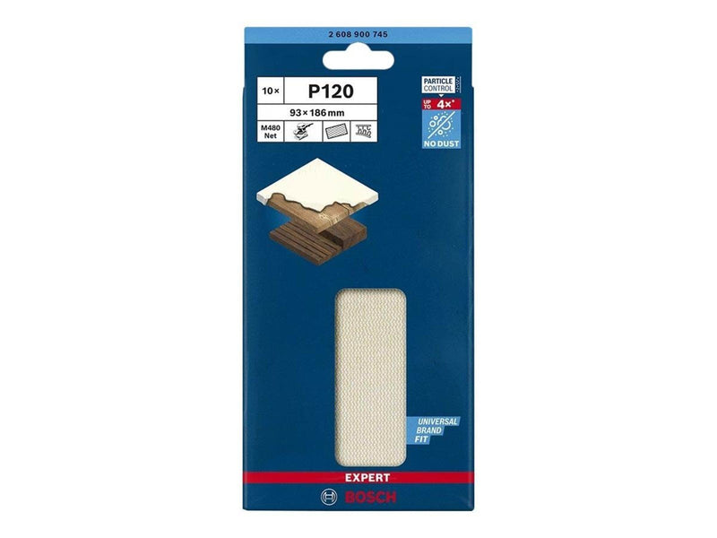 Bosch SLIBEBLAD PLAN 93X186MM NET K120 10 STK