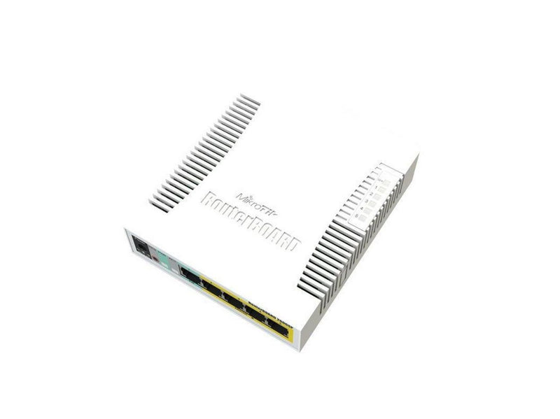 MikroTik RouterBOARD RB260GSP 5x Gigabit PoE out Ethernet Smart Switch SFP cage plastic case SwOS