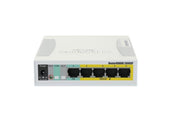 MikroTik RouterBOARD RB260GSP 5x Gigabit PoE out Ethernet Smart Switch SFP cage plastic case SwOS