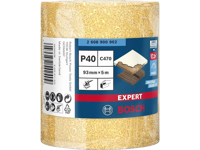Bosch sanding roller 5mtr 93mm k40