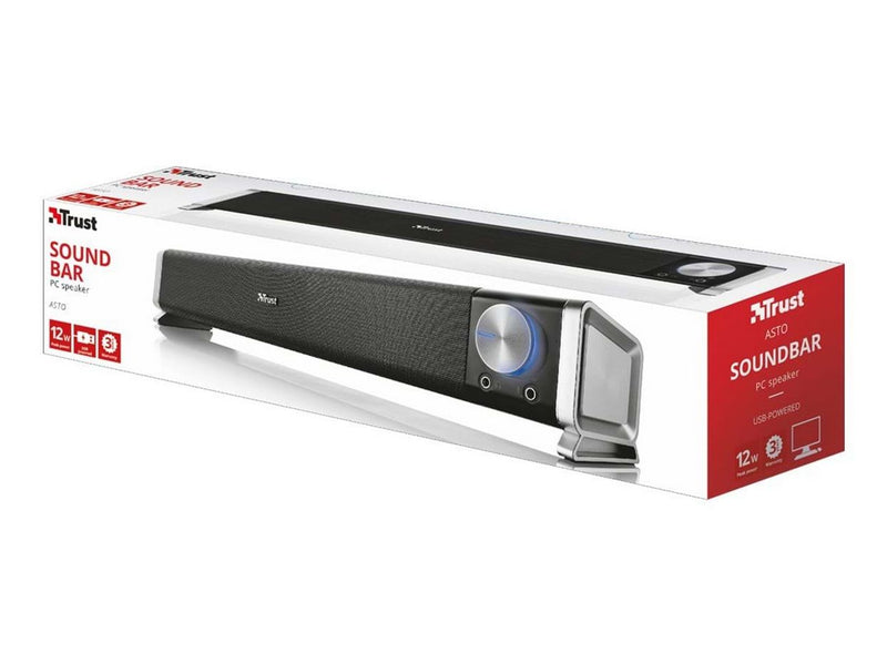 Trust Asto Soundbar PC Speaker - Schwarz