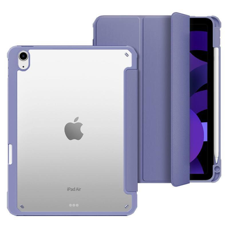eSTUFF New York Pencil-Case für das iPad 10. Generation, 10.9' - Lavendel/Clear (Bulk)