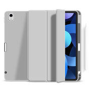 eSTUFF Miami Pencil Case für das iPad der 10. Gen. 2022 & 11. Gen. 2025 (10.9') - Grey PU leather/Clear (Bulk)