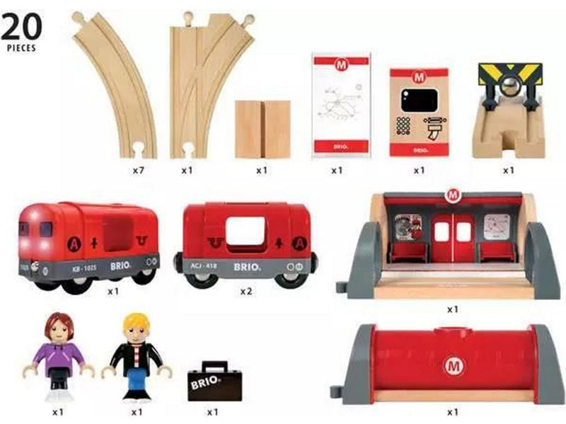 Brio Metro Railway Set