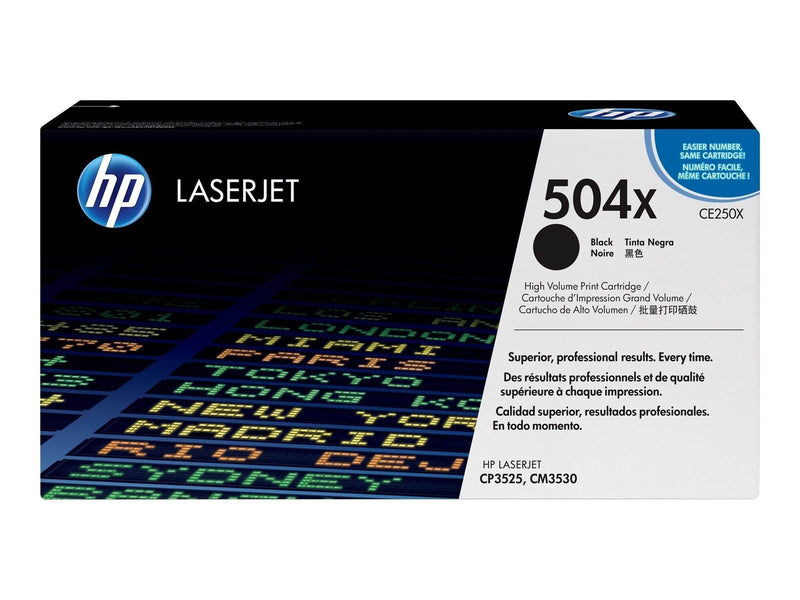 HP 504X / CE250X High Capacity Black Toner - Tonerpatrone Schwarz