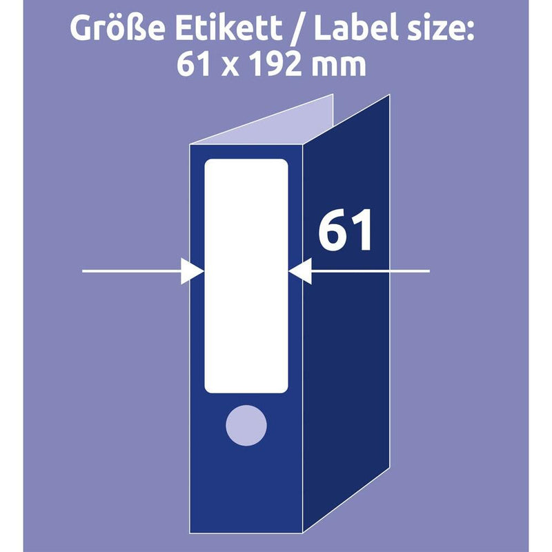 AVERY Zweckform Ordneretiketten L4761-25 weiß - 120 Stück