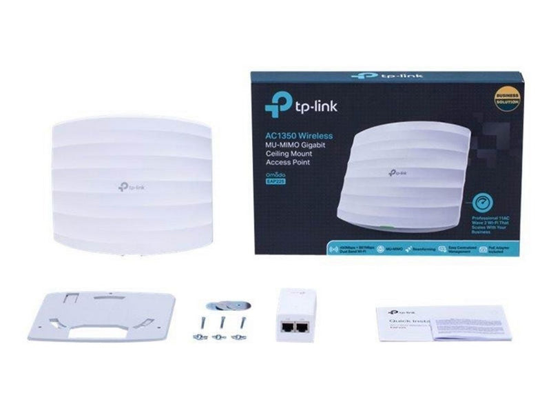 TP-Link EAP225 AC1350 Wireless MU-MIMO Gigabit Ceiling Mount Access Point