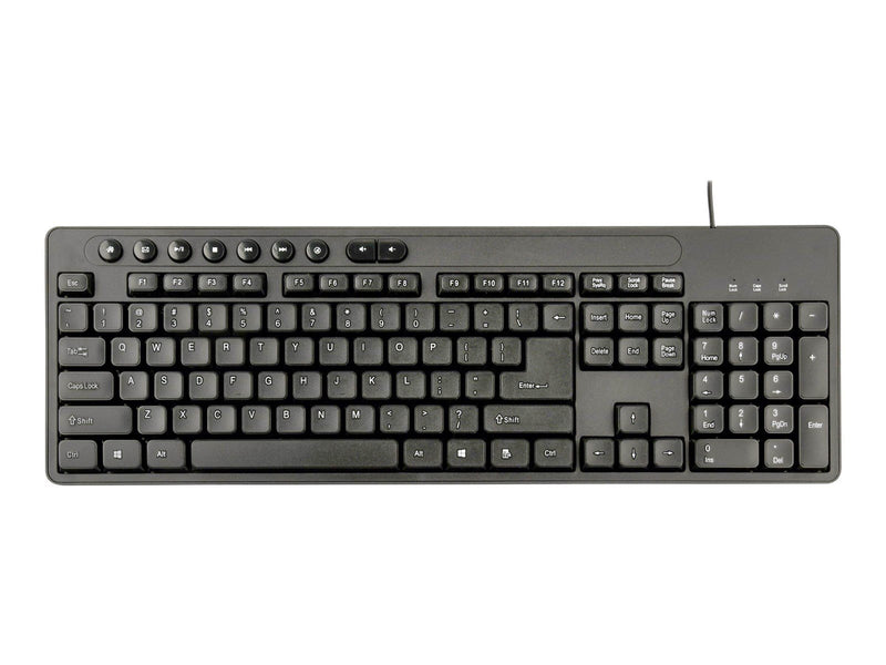 Gembird KBS-UM-04 - keyboard and mouse set - US - black - Tastatur & Maus Set - Englisch - US - Schwarz