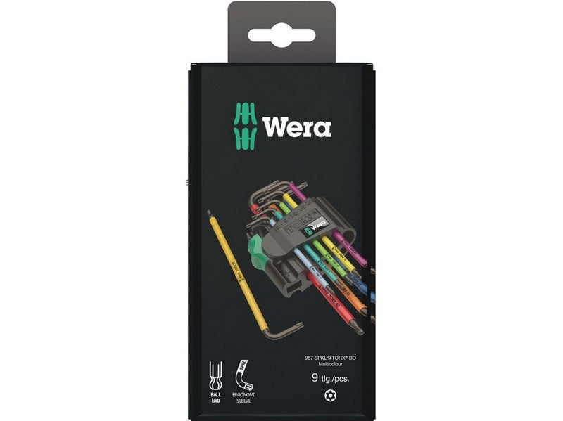 Wera 967 SPKL/9 TORX® BO Multicolour Winkelschlüsselsatz, BlackLaser, 9-teilig