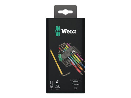 Wera 967 SPKL/9 TORX® BO Multicolour Winkelschlüsselsatz, BlackLaser, 9-teilig
