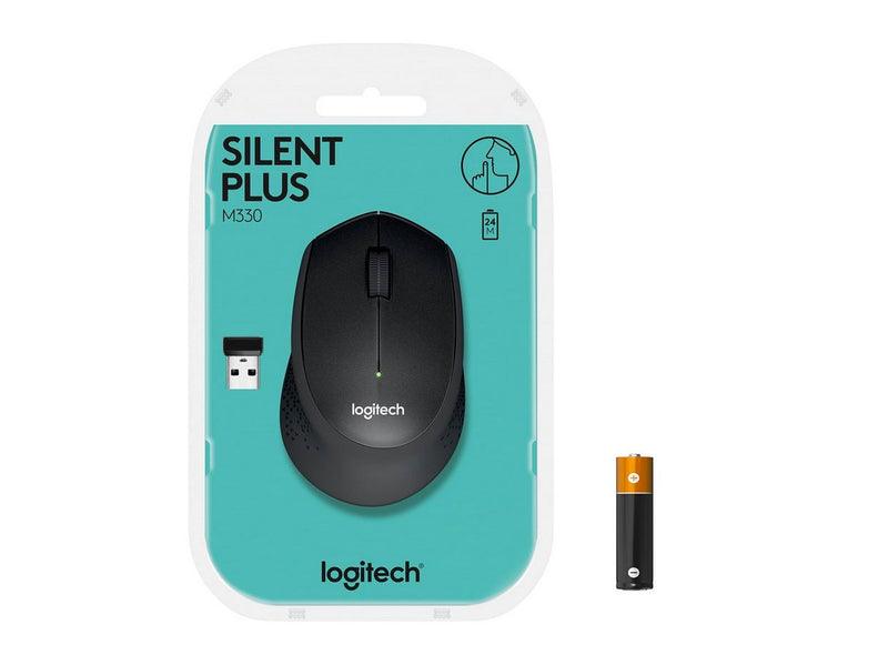 Logitech B330 Silent Plus - Maus (Schwarz)